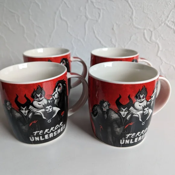 Disney Mugs Disney Villains Set of 4 - Picture 2 of 4